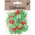Xmas Holly with Pom Poms Puffy Shapes